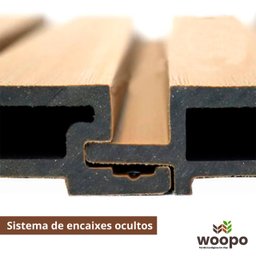 Painel Ripado Wpc Externo Cor Teca 2,90m X 20cm (0,58m²) - 7