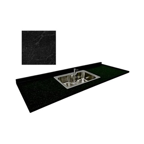 Pia Cozinha Granito São Gabriel Negresco 180cm Cuba Gourmet: São Gabriel Negresco