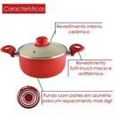 Ver imagem 2 de Kit 3 Caçarola Revest Cerâmico 2,0mm Class Home 20, 22, 24cm