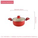Ver imagem 3 de Kit 3 Caçarola Revest Cerâmico 2,0mm Class Home 20, 22, 24cm