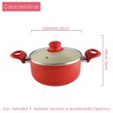 Ver imagem 5 de Kit 3 Caçarola Revest Cerâmico 2,0mm Class Home 20, 22, 24cm