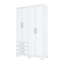 Ver imagem 2 de Guarda Roupa Henn Cajú Branco 4 Portas