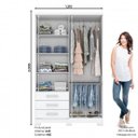 Ver imagem 3 de Guarda Roupa Henn Cajú Branco 4 Portas