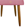 Poltrona Cadeira Pétala para Penteadeira Sala Mesa de Jantar Pés Palito Rosa - 4