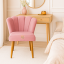 Ver imagem 7 de Poltrona Cadeira Pétala para Penteadeira Sala Mesa de Jantar Pés Palito Rosa