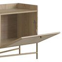 Ver imagem 7 de Rack para Sala Bancada de Tv 70 Pol 183cm Arlo Hanover/dourado - Mpozenato
