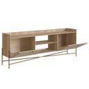 Ver imagem 5 de Rack para Sala Bancada de Tv 70 Pol 183cm Arlo Hanover/dourado - Mpozenato