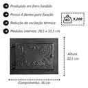 Ver imagem 3 de Porta Forno Ferro Fundido Libaneza 28,5x33,5cm