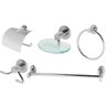 Kit De Acessórios Para Banheiro Master Alumínio - 1