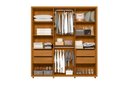Ver imagem 2 de Guarda-Roupa Casal 6 Portas 4 Gavetas com 2 Espelhos Matisse 210cm MDF Cinamomo/Off White Quarto