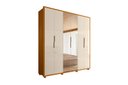 Ver imagem 1 de Guarda Roupa Matisse 2 Pta com Espelho Cinamomo/Off White - Vrk Comercio On-Line