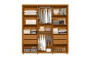 Ver imagem 2 de Guarda Roupa Matisse 2 Pta com Espelho Cinamomo/Off White - Vrk Comercio On-Line