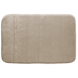 Tapete de Banheiro Poliéster Antiderrapante 60x40cm Bege Lyor