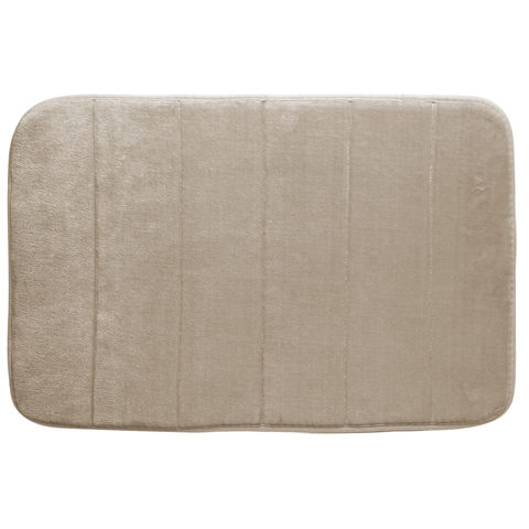 Tapete de Banheiro Poliéster Antiderrapante 60x40cm Bege Lyor