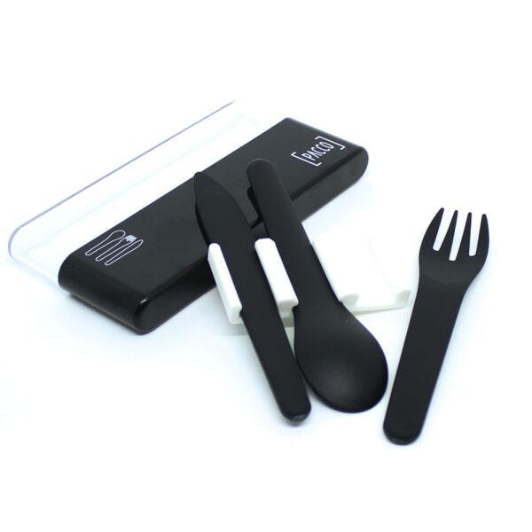 Conjunto de Talheres Easy Set Pacco Preto - 4