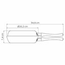 Ver imagem 5 de Omeleteira Loreto em Alumínio Antiaderente Starflon Vermelho 20 Cm - Tramontina 20123820