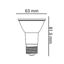 Lâmpada Par 20 7W 2700K Bivolt - 2