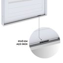 Ver imagem 6 de Porta de Alumínio Pivotante com Friso Puxador Fechadura Digital 225cm X 130cm Lucasa Eccellente