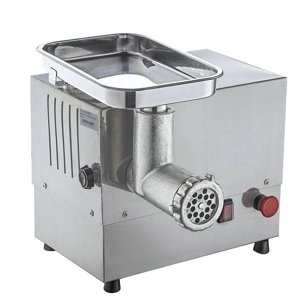 Moedor de Carne Elétrico Bivolt Inox Industrial 80 Kg Hora - 4