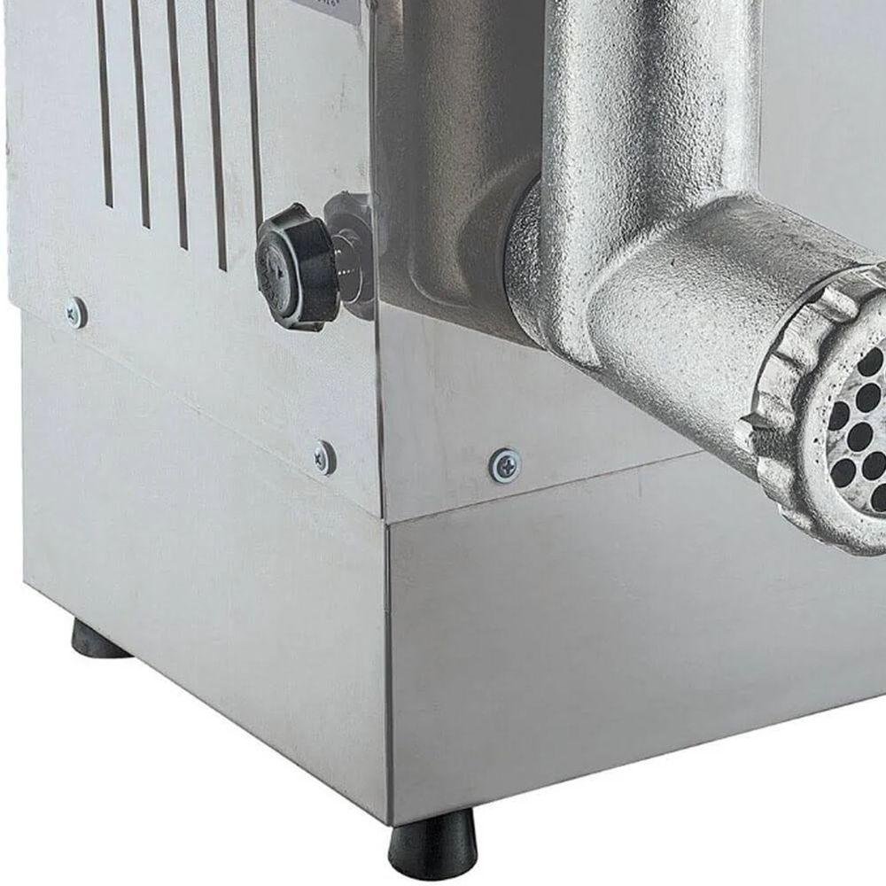 Moedor de Carne Elétrico Bivolt Inox Industrial 80 Kg Hora - 5