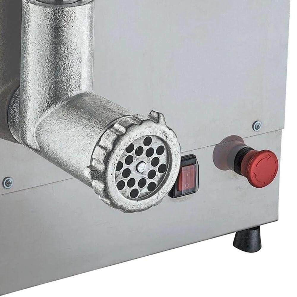 Moedor de Carne Elétrico Bivolt Inox Industrial 80 Kg Hora - 2