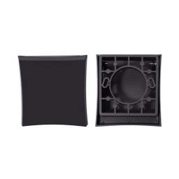 Acabamento Válvula Descarga Preto Deca Docol Hydra Flat - 3