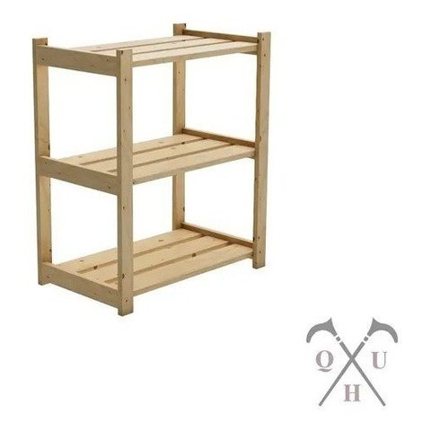 Armário Estante Pratos De Chão Decorativo Suporta Até 15Kg Technox Marrom