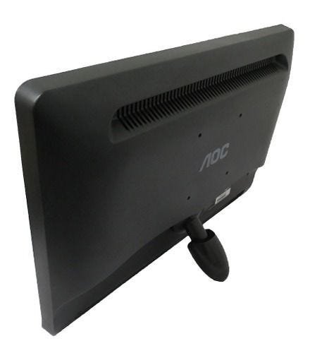 Monitor Aoc LCD 21,5 F22 Widescreen + Cabos - Glossy Piano Black - 110V/220V (Bivolt) - 6