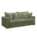 Ver imagem 2 de Sofá Cama 3 Lugares Arizona Retrátil Boucle Verde - Celflex