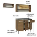 Ver imagem 5 de Armário de Cozinha Compacta 165cm com Pia Rustic Emilly Madesa 01