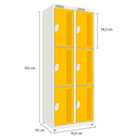 Ver imagem 4 de Armário de Aço 6 Portas - Nk 2333 Compatível com Capacete