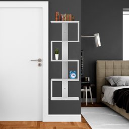 Estante de Parede Suspensa Nicho Decorativo para Quarto Escritório - 3