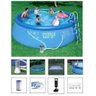 Piscina Intex 10681 Litros Completa Bomba Filtro 110v Escada Capa Forro Bomba de Inflar #28163 - 1