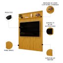 Ver imagem 3 de Painel Tv 65 Pol 183cm Suspenso Ripado Noah D04 Cedro - Mpozenato