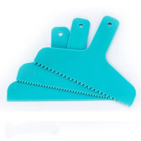Kit Espátulas 20cm Porcelanato Liquido - Epóxi - Mesas Resinadas - Dupol
