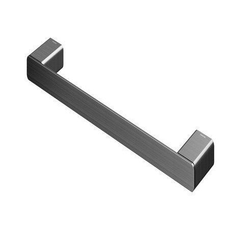 Porta Toalhas de Rosto Flat 30cm Grafite Escovado Docol