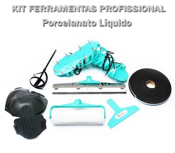 Kit Profissional Porcelanato Líquido (Kit F) - PT5 (PARA ATINGIR APROX. 5MM) - EPÓXI/POLIURETANO/POR - 2