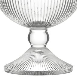 Jogo com 4 Taças para Sobremesa Graffiato de Vidro Transparente Borda Dourada 200ml - 5