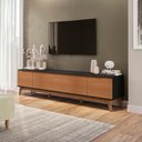Ver imagem 1 de Rack Kappesberg 3 Portas Preto Fosco/chumbo 218cm