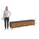 Ver imagem 4 de Rack Kappesberg 3 Portas Preto Fosco/chumbo 218cm