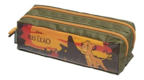 Mochila Rodinha Estojo Duplo Rei Leão Simba O Filme Pacific - 4