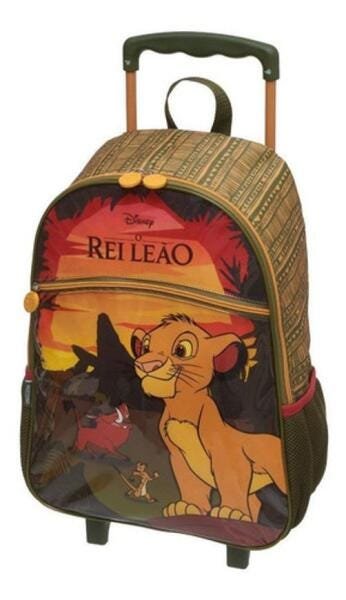 Mochila Rodinha Estojo Duplo Rei Leão Simba O Filme Pacific - 2