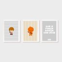 Ver imagem 1 de Kit Três Quadros Star Wars Chewbacca, Luke e Que a Força esteja com Você (Nude)