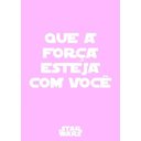 Ver imagem 4 de Kit Três Quadros Star Wars Chewbacca, Leia e Que a Força esteja com Você (Rosa)