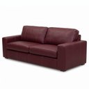 Ver imagem 2 de Sofá 3 Lugares Couro Vinho Noir Legitimo 205cm Natural Premium Adel Dekorien