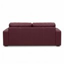 Ver imagem 6 de Sofá 3 Lugares Couro Vinho Noir Legitimo 205cm Natural Premium Adel Dekorien