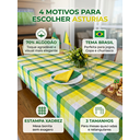 Ver imagem 4 de Toalha de Mesa Brasil Astúrias 4 Lugares Algodão 1,40 x 1,40 m Rosa Santa Sofia