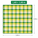 Ver imagem 2 de Toalha de Mesa Brasil Astúrias 4 Lugares Algodão 1,40 x 1,40 m Rosa Santa Sofia