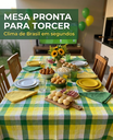 Ver imagem 6 de Toalha de Mesa Brasil Astúrias 4 Lugares Algodão 1,40 x 1,40 m Rosa Santa Sofia