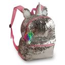 Ver imagem 2 de Mochila Clio Lantejoula Muda de Cor Costas G CG9145 Unicornio - Prata/Branca